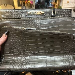Versace crocodile, designer handbag